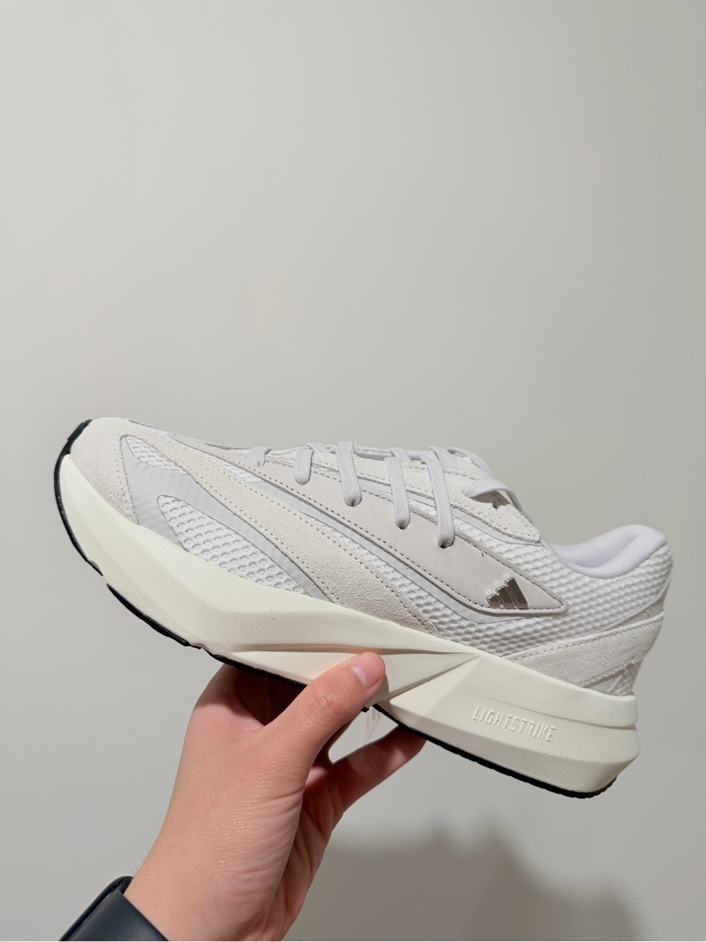 Adidas Women's White Lightweight Mesh Trainer Sneakers